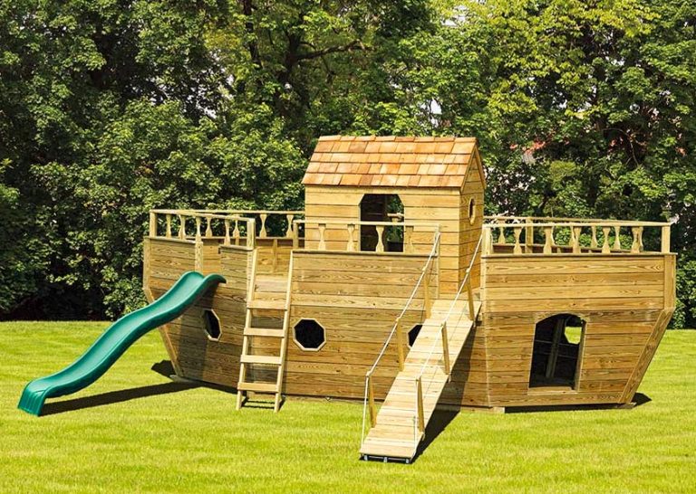 Wooden Ark Playground - Adirondack Storage Barns