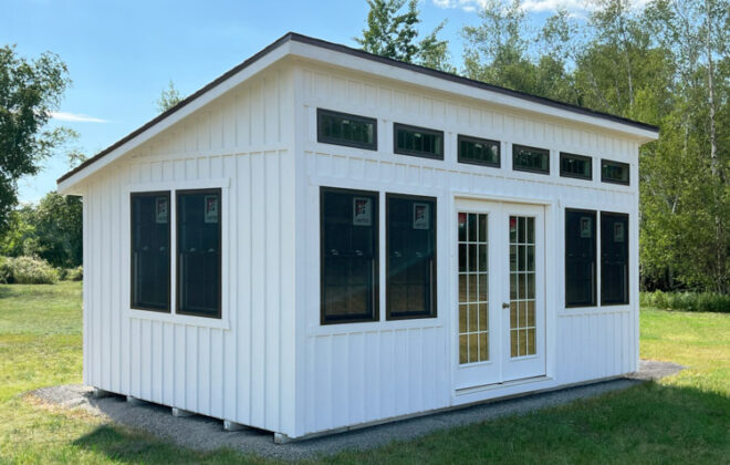 White Elite Studio Shed